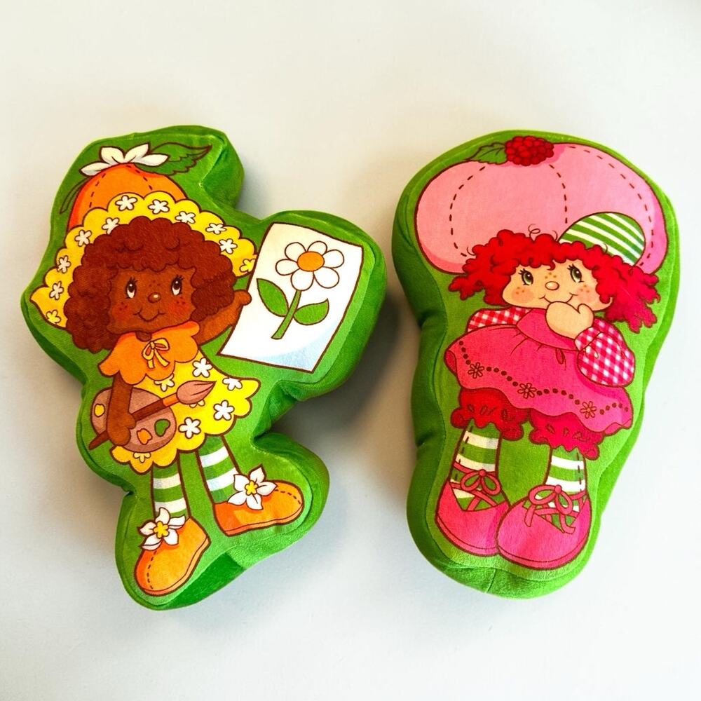 Strawberry Shortcake & Friends Plush Pillows Orange Blossom Raspberry Tart Set
